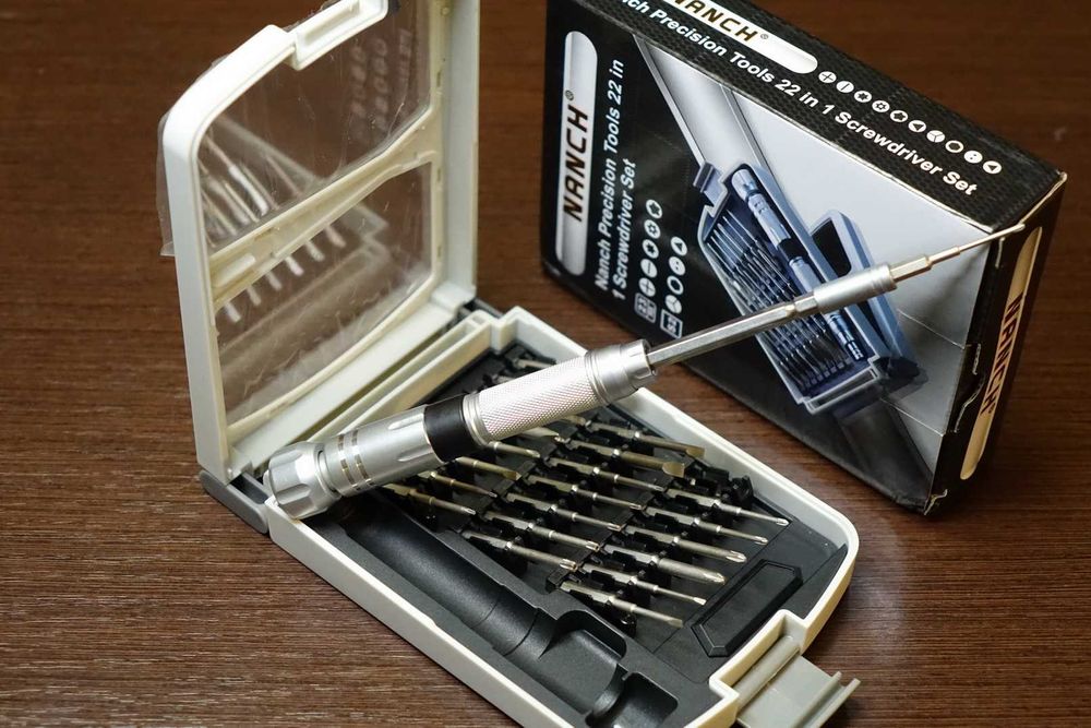 Набір викруток 22в1 NANCH Tools, Викрутка + 22 Біти з легованої сталі S2 або CRV
