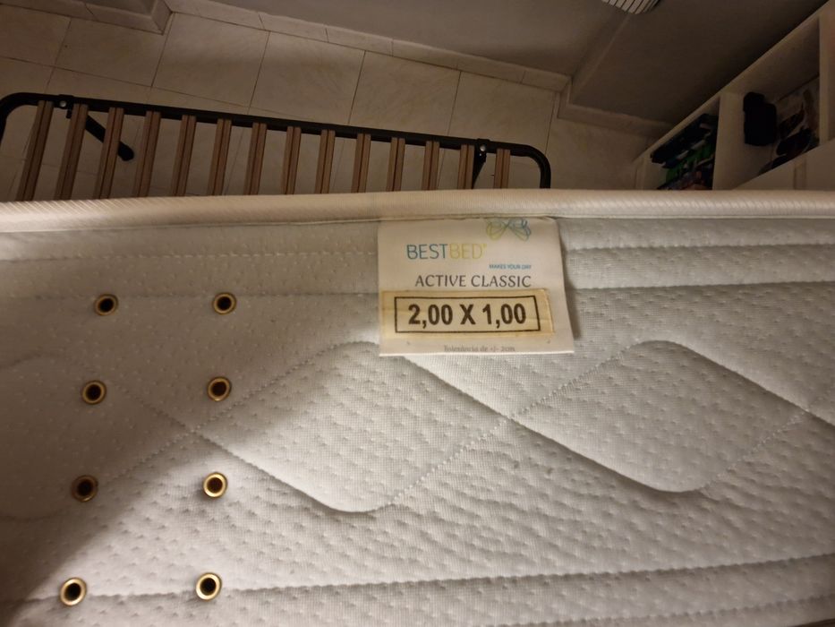 Cama e colchao 100x200