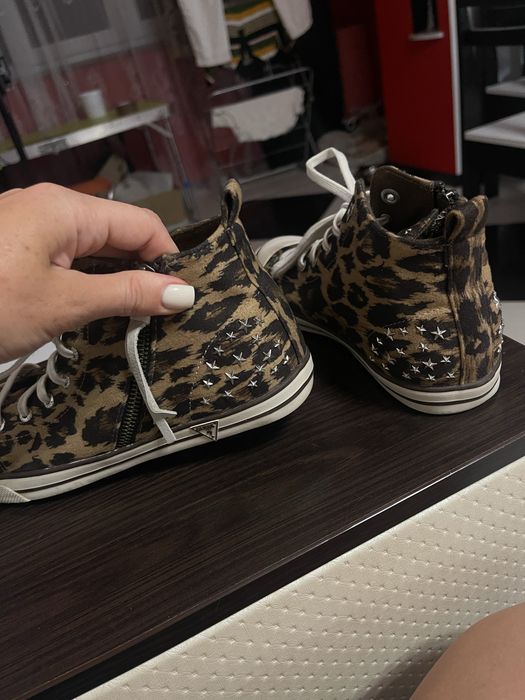 Кеди GUESS, леопардові кеди. Оригінал. 24см Взуття весна-осінь.