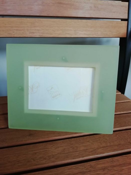 Moldura Verde, em vidro