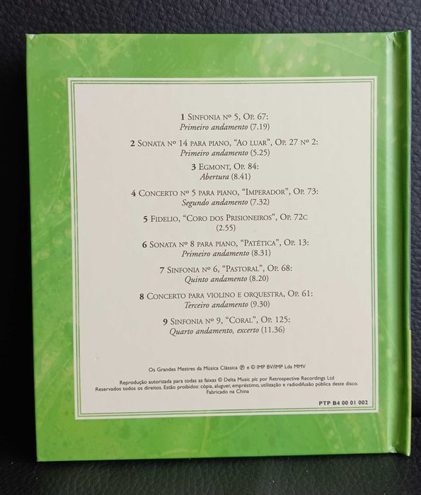 CD de BEETHOVEN  com Guia de Audição