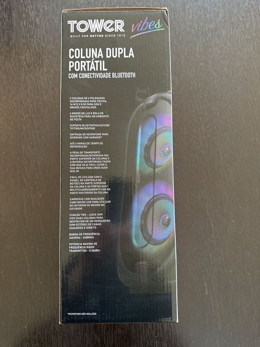 Coluna Dupla Portatil