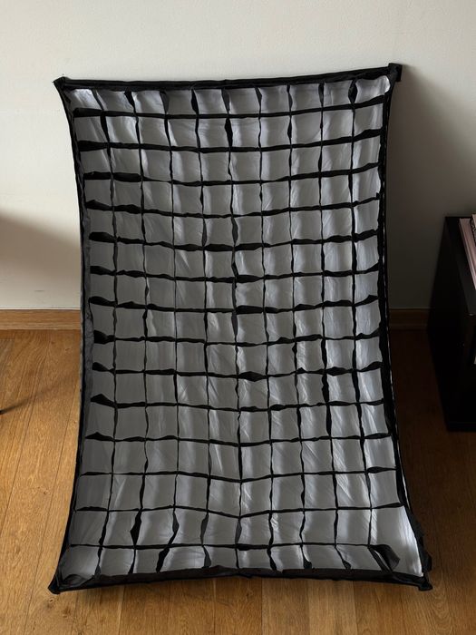 Softbox 80 x 120 z gridem, bowens