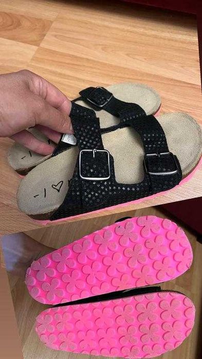 Босоніжки шльопанці білі золоті H&M next birkenstock