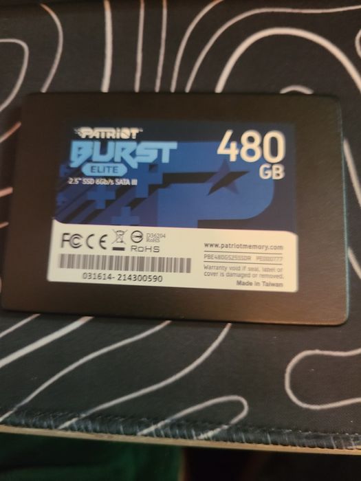 ссд накопичувач patriot burst на 480gb