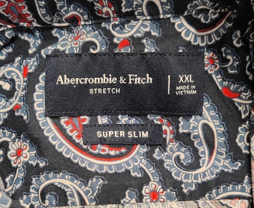 Wr) ABERCROMBIE&FITCH oryginalna koszula wzorzysta Roz.XL