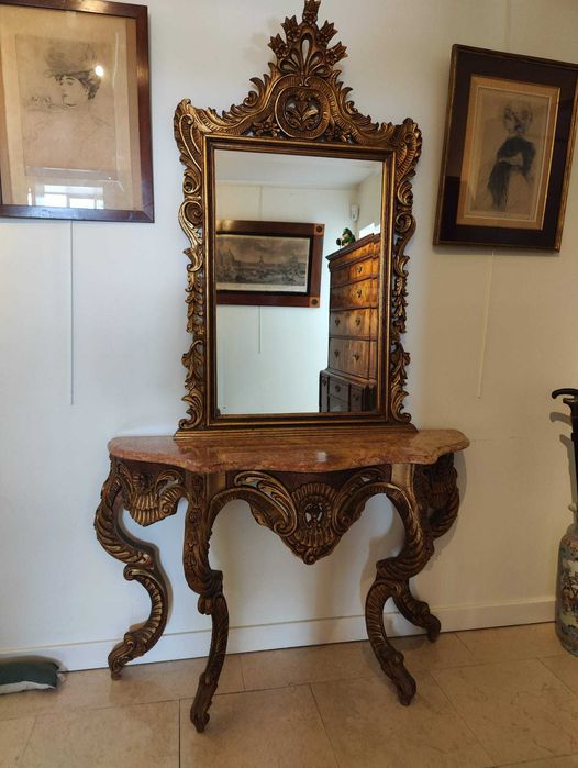 Credência / aparador com espelho