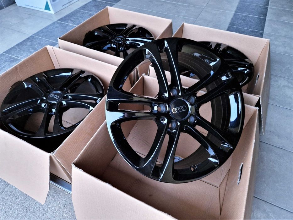 Alufelgi 17 5x112 Audi A3 A4 Q2 Q3 Seat Leon Exeo Altea Czarne ! 806#
