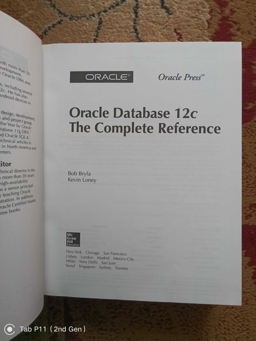 Книга Oracle Database 12c The Complete Reference + диск