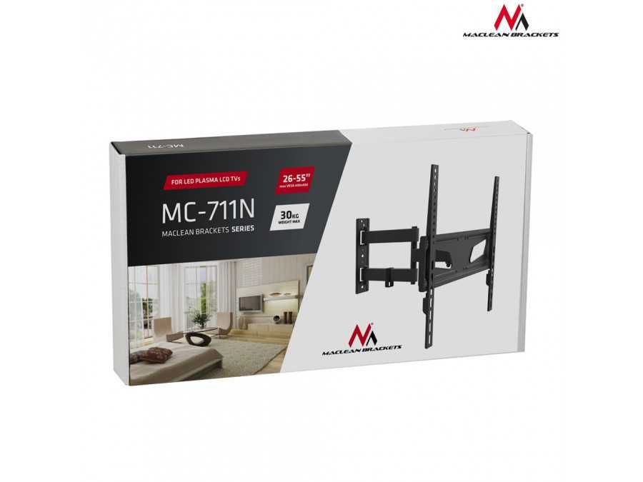 Obrotowy uchwyt telewizora TV wieszak do LED 26-55 Maclean MC-711N
