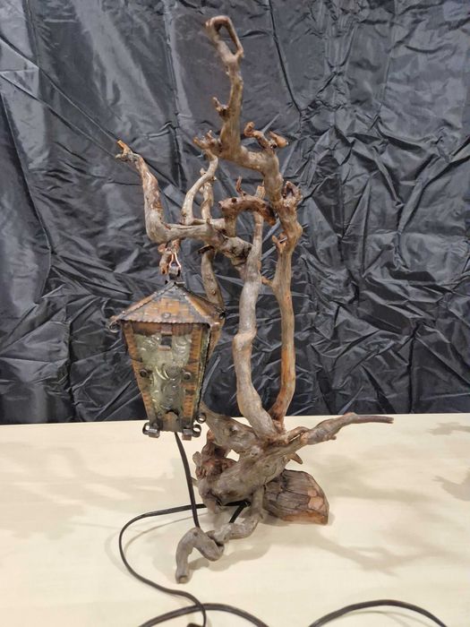 Lampa korzeń metal, kinkiet, lampka nocna, plafon