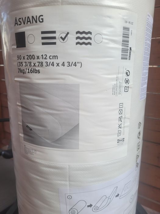 Materac IKEA Asvang 90x200