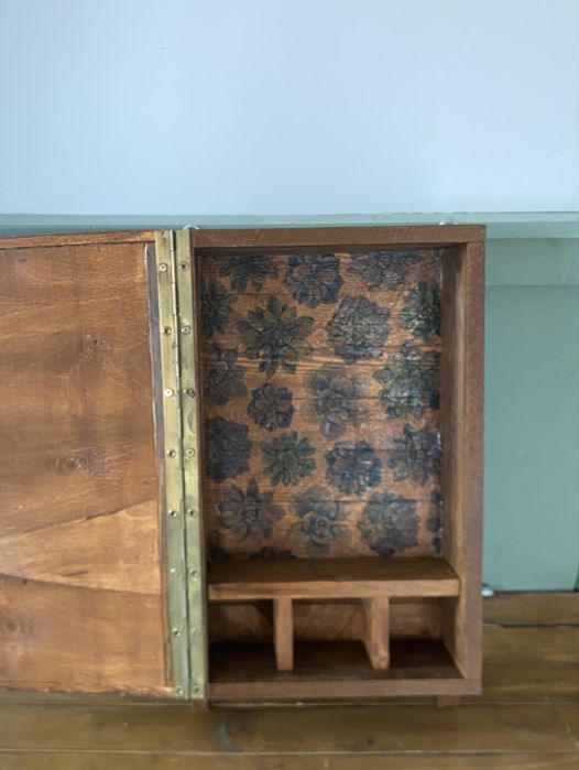 Skrzynka drewniana vintage rustykalna półka wysyłka