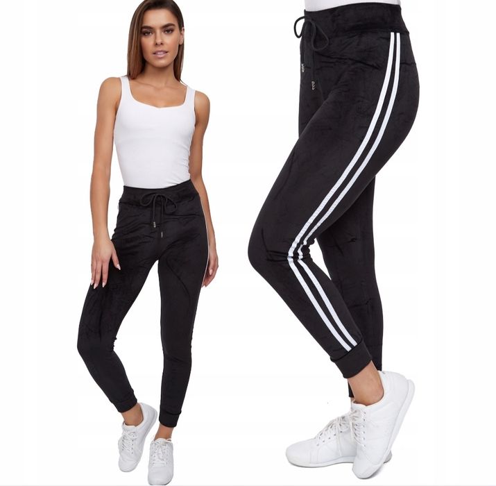 Spodnie dresowe welurowe