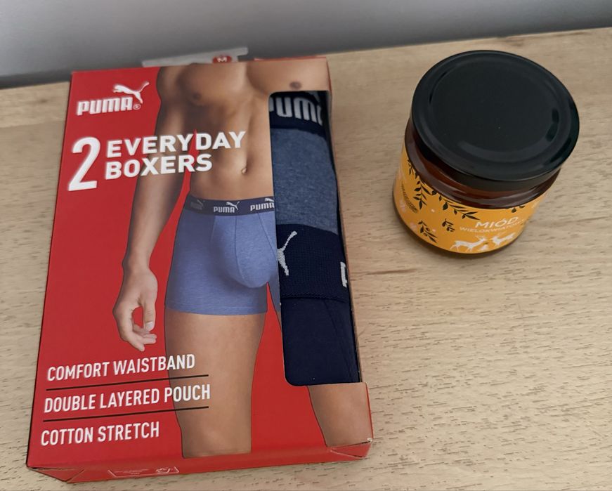 Bokserki puma rozmiar m  plus  gratis miód wielokwiatowy
