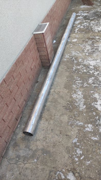 Труба алюминиевая дюралевая диаметр 110 длина 2м + 50 длина 2,16м