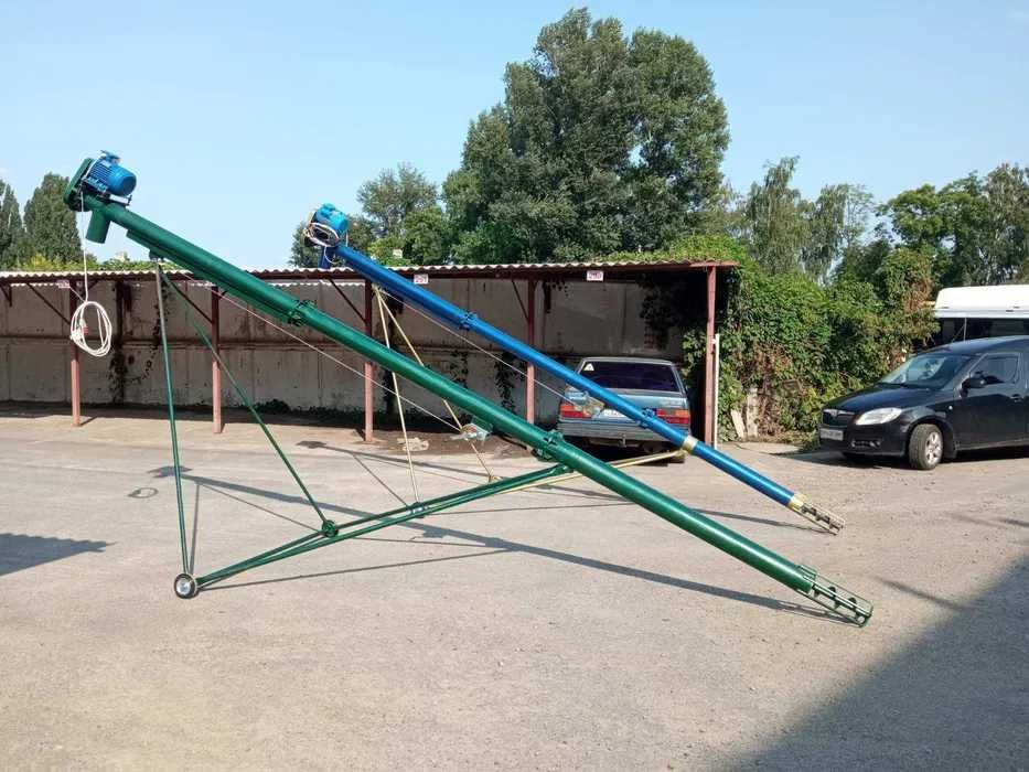 Винтовой конвейер зерна шнековый погрузчик транспортёр зерновой.