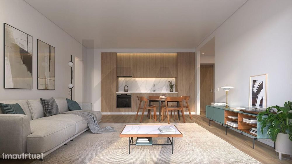 Apartamento T2 no empreendimento QUADRA, Vila Nova de Gaia