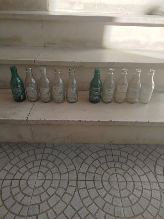 Garrafas Pirografadas - Coleção "Refrigerantes Pérola"