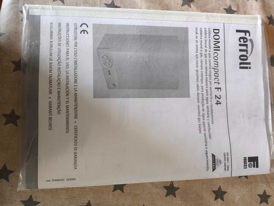 Caldeira FERROLI gás natural a funcionar