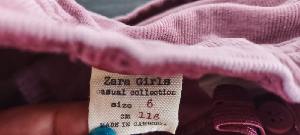 Zestaw 4 Par Spodni Dziewczynka Zara HM 116 CM