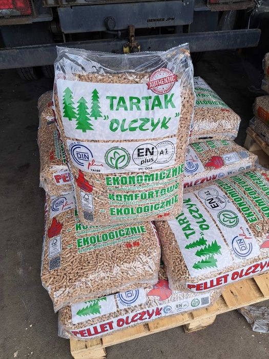 Pellet drzewny 6mm Olczyk EN plus A1 DIN plus Dostawa ! Wałbrzych