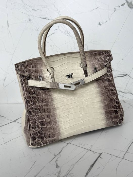 Сумка Hermes Birkin 30 himalaya крокодил натуральна шкіра , Ермес Біркін гімалая, Эрмес биркин гималая crocodile