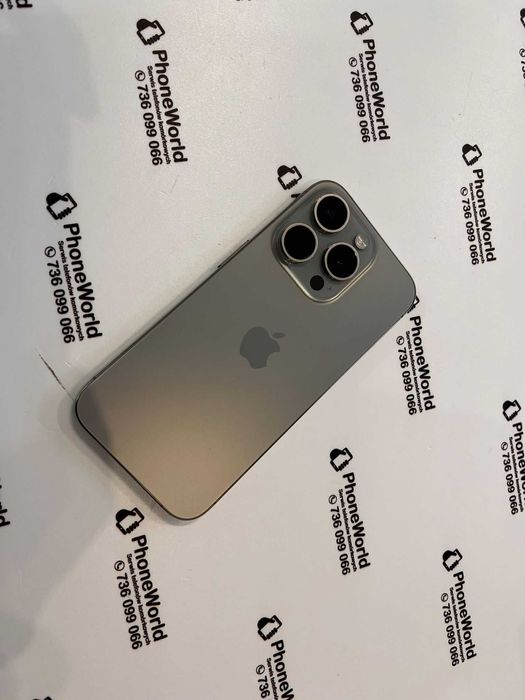Zadbany iPhone 15 Pro 128GB 91% Szary Gwarancja PhoneWorld