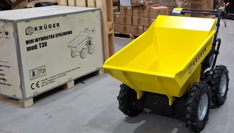 Taczka spalinowa KRÜGER wozidło Briggs&Statton 7 KM , udźwig 400 kg