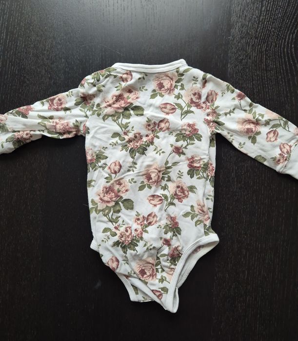 Body kopertowe r. 56/62 w kwiaty dla dziewczynki