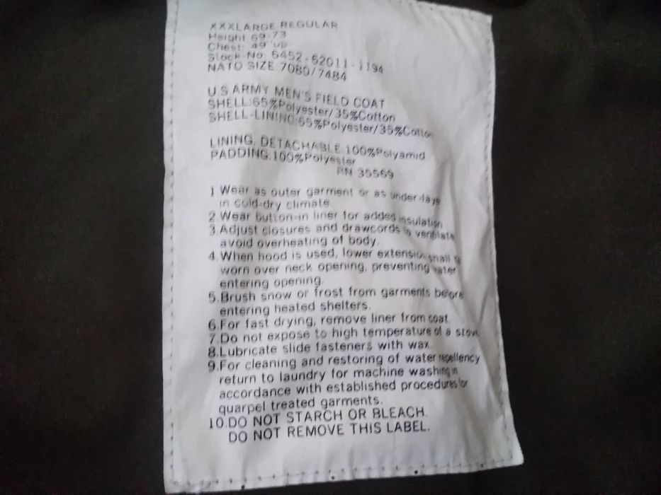 Parka USA M65 khaki
