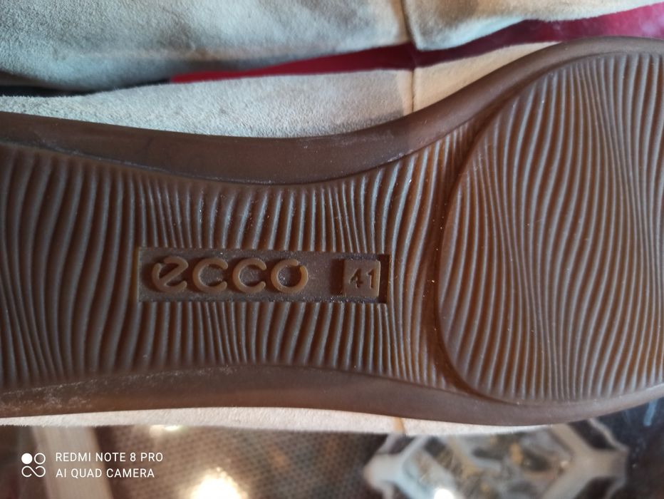 Замшевые макасины ECCO