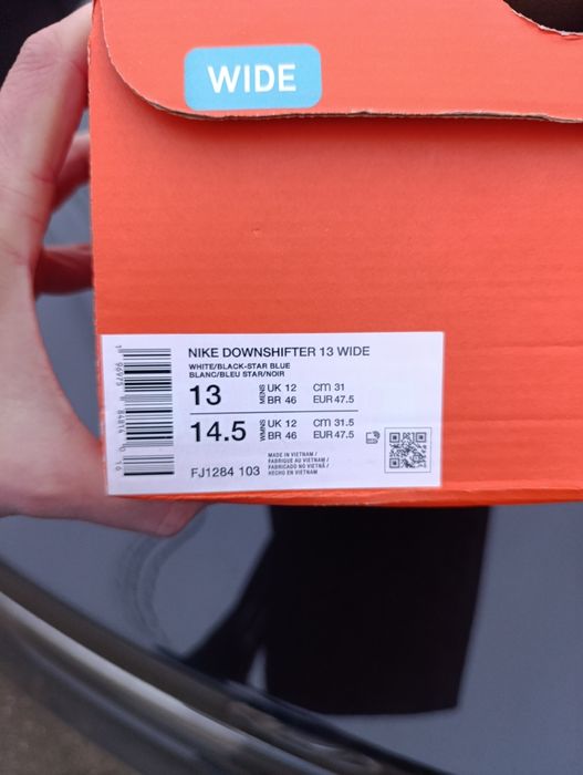 Nike Downshifter 13 Wide original US 13 p.47,5(31) нові