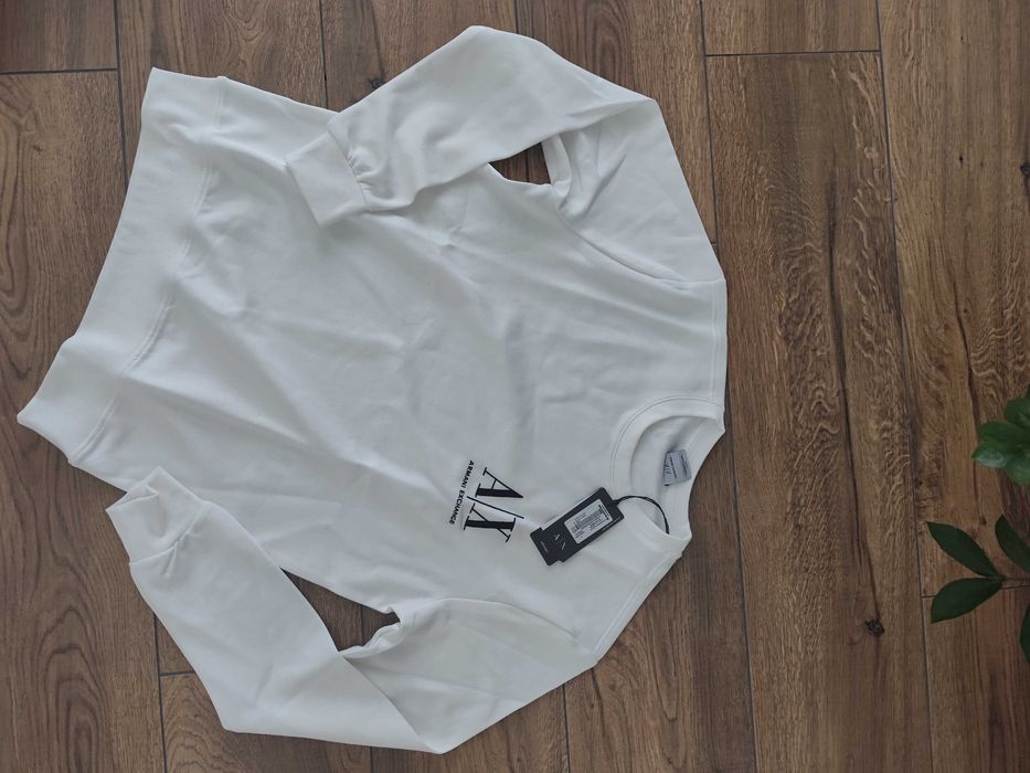 Nowa męska bluza kremowa ea7 emporio Armani exchange L/xl bawełna