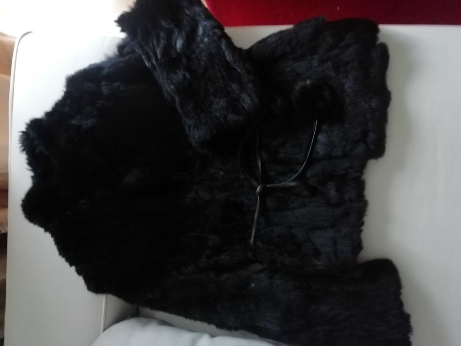 Casaco em pele genuína