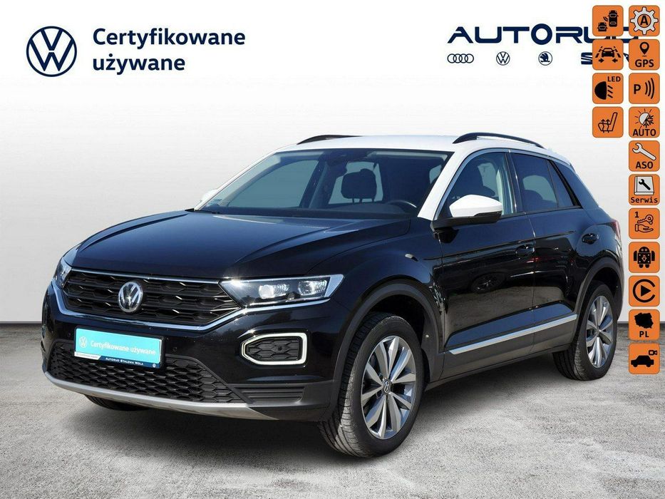 Volkswagen T-Roc 1.5TSI 150KM DSG Kamera Nawig App-Connect LED Gwarancja Dealer FV23%
