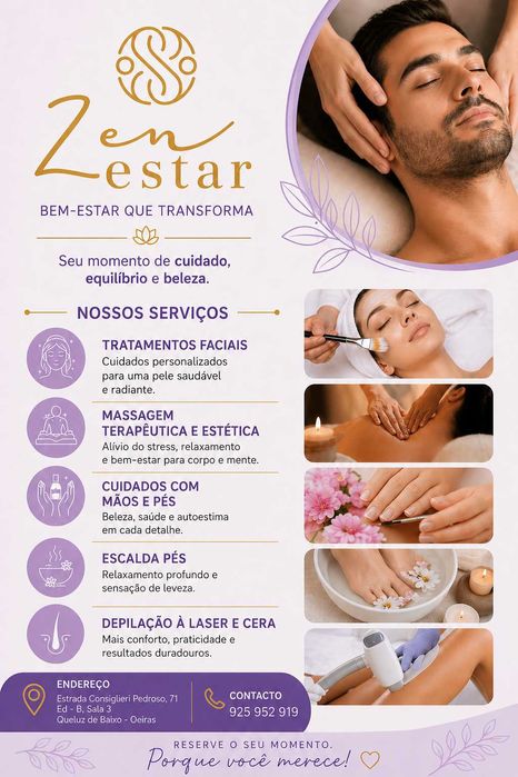 Especializada em DEPILAÇÃO MASCULINA / Massoterapeuta