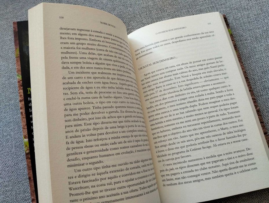 Livro "O homem sem dinheiro" de Mark Boyle