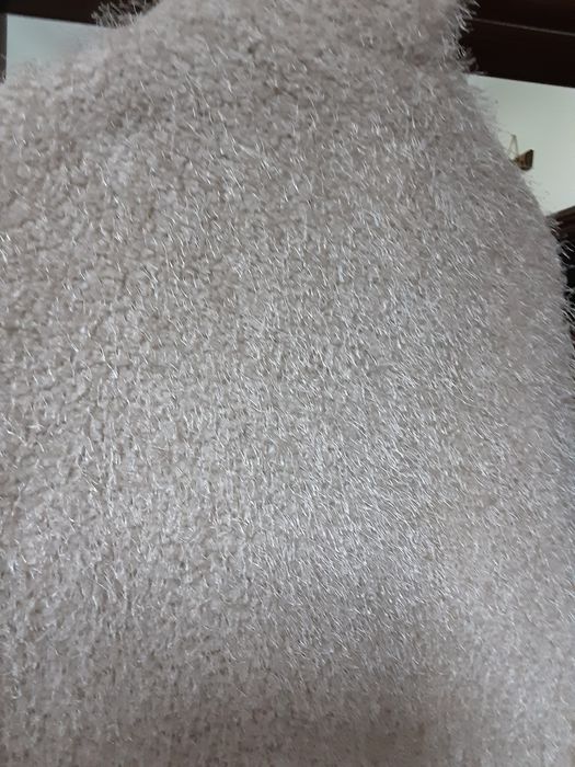 Casaquinha para cerimónia T.L cor bêje clarinho brilhante