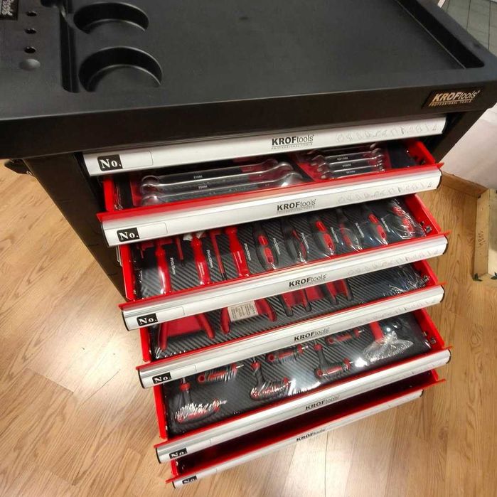*NOVO* CARRO DE FERRAMENTAS KROFTOOLS 7 GAVETAS + 160 PEÇAS  LL29