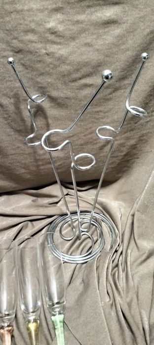 6 cálices cristal fino de pendurar em suporte. (ver desconto no texto)