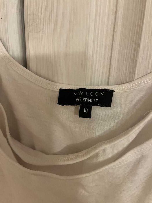Biała koszulka na ramiączkach top do karmienia New Look 38 M bawełna