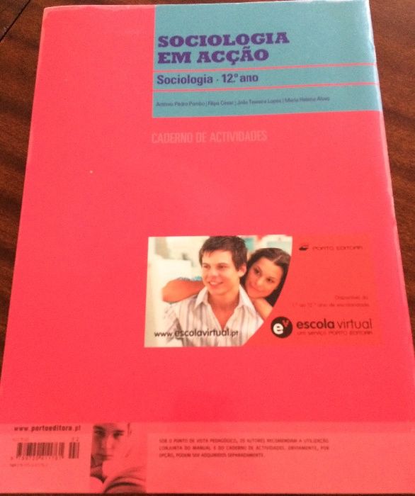Caderno de Atividades de Sociologia 12º ano (como novo)