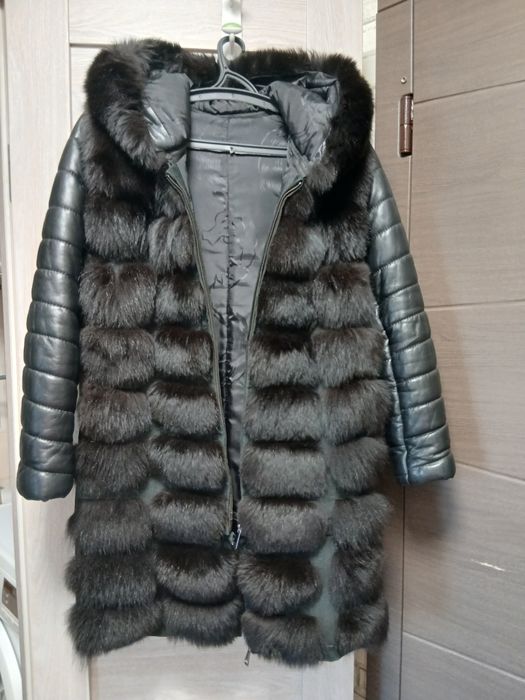 Меховая шубка,трансформер жилетка