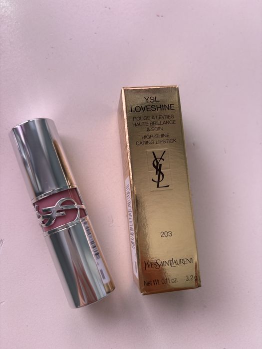 pomadka ysl loveshine high-shine caring lipstick 203 blushed mallow
