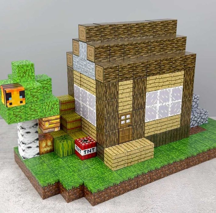 Магнітний конструктор Minecraft/Магнітні блоки Майнкрафт (1950блоків)