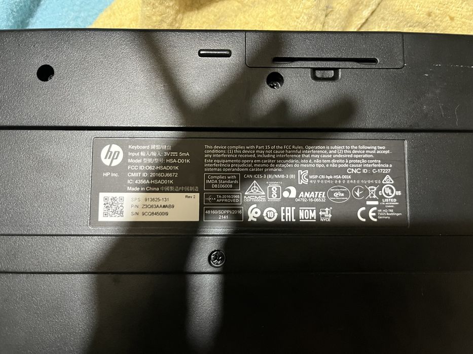 teclado e rato hp