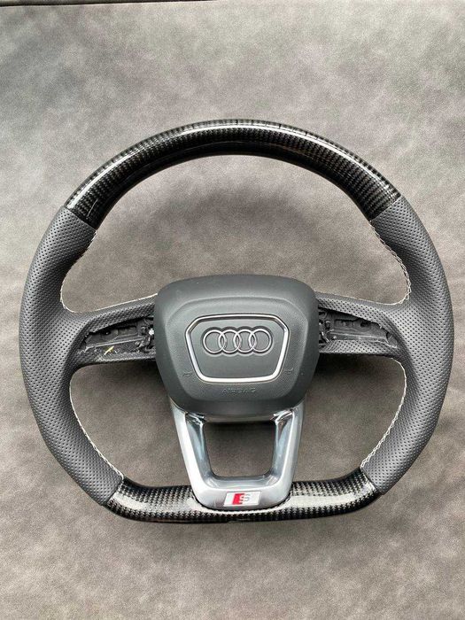 Спортивне кермо руль підігрів карбон S-line Audi VAG Q3 Q5 Q7 Q8 SQ5