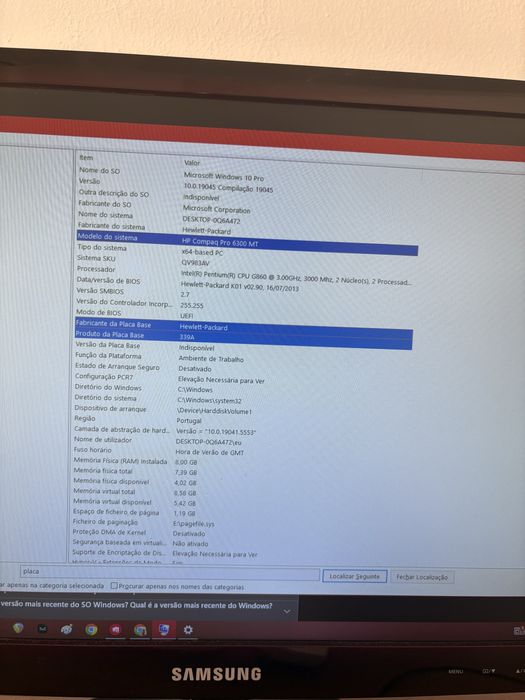 Vendo desktop pronto para usar ou para possiveis projetos. Da marca HP