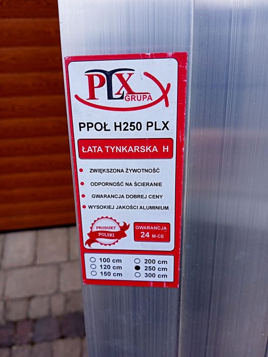 Łata typu H 250 cm.